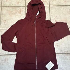 New Lululemon Full Zip Scuba in RDMR